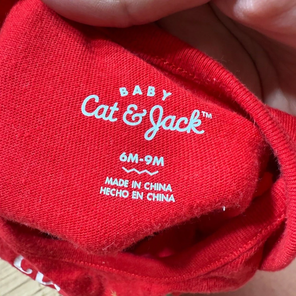 Cat & Jack | Baby Girl Red Long Sleeve Tutu Bodysuit | 6-9M